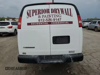 2022 Chevrolet Express Cargo z VIN 1GCWGAFP4N1280376, wystawiony jako Copart lot #54687655 z przebiegiem 63 251 mil mil oraz Szkoda całkowita • Salvage title. Historia ofert i sprzedaży dostępna na DreamBid. Obrazek 6.