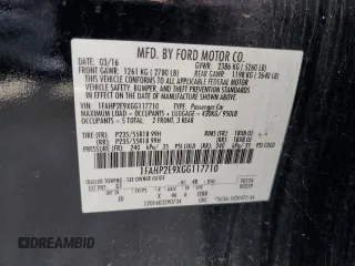 2016 Ford Taurus SEL z VIN 1FAHP2E9XGG117710, wystawiony jako Copart lot #57914095 z przebiegiem 131 344 mil mil oraz Szkoda całkowita • Salvage title. Historia ofert i sprzedaży dostępna na DreamBid. Obrazek 12.