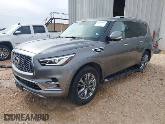 2021 Infiniti QX80 PREMIUM SELECT with VIN JN8AZ2AF9M9718838, listed as a IAAI auction lot 41797875 with 80,597 mi miles. Bid and sale history available at carsss.com. Image 17.