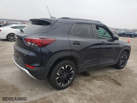 2021 Chevrolet TrailBlazer LT with VIN KL79MPS25MB088926, listed as a Copart auction lot 43837845 with 0 mi miles and Salvage Title. Bid and sale history available at carsss.com. Image 3.