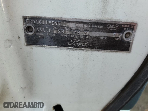 1967 Ford Mustang с VIN 7R01C118397, выставлен на аукционе Copart как лот 75399644 с пробегом 14 004 миль миль и Списание • Salvage title. История ставок и продаж доступна на DreamBid. Изображение 12.
