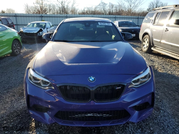 2019 BMW M2 Competition with VIN WBS2U7C56K7D52745, listed as a Copart auction lot 82582104 with 27,731 mi miles and Salvage Title. Bid and sale history available at carsss.com. Image 5.