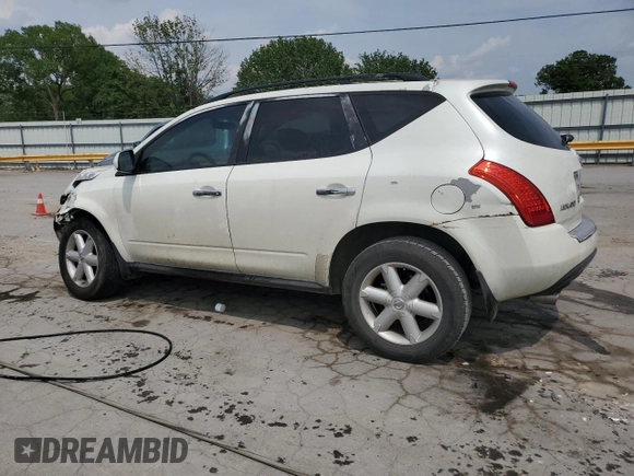 2007 Nissan Murano SL with VIN JN8AZ08W97W629528, listed as a Copart auction lot 59721065 with 256,660 mi miles and Salvage title. Bid and sale history available at DreamBid. Image 2.