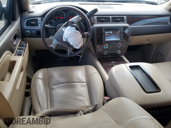 2012 GMC Yukon XL Denali with VIN 1GKS1MEF9CR323090, listed as a Copart auction lot 71675214 with 143,408 mi miles and Salvage Title. Bid and sale history available at carsss.com. Image 8.