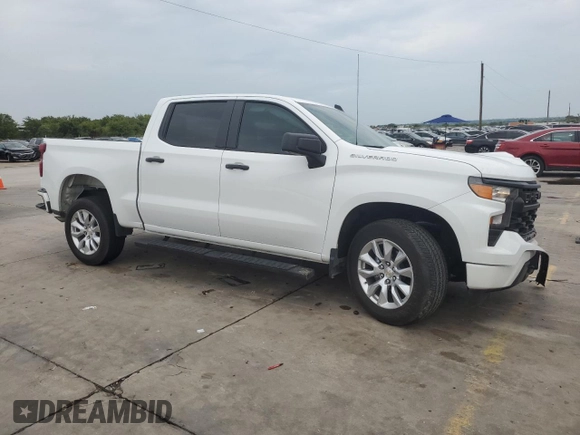 2024 Chevrolet Silverado 1500 Custom with VIN 3GCPABEK4RG267443, listed as a Copart auction lot 70267084 with 11,304 mi miles and Salvage Title. Bid and sale history available at DreamBid. Image 4.