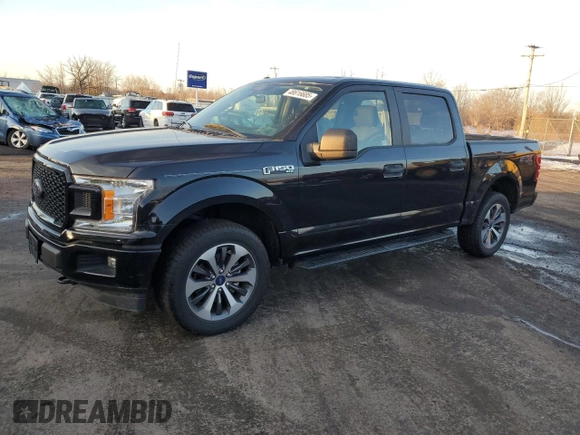 2019 Ford F-150 XL with VIN 1FTEW1EP5KFC28415, listed as a Copart auction lot 48616685 with 39,981 mi miles and Salvage Title. Bid and sale history available at carsss.com. Image 1.