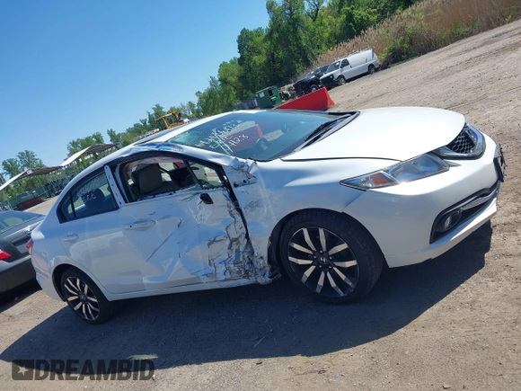 2015 Honda Civic EX-L with VIN 19XFB2F96FE203352, listed as a IAAI auction lot 42136173 with 152,124 mi miles. Bid and sale history available at carsss.com. Image 13.
