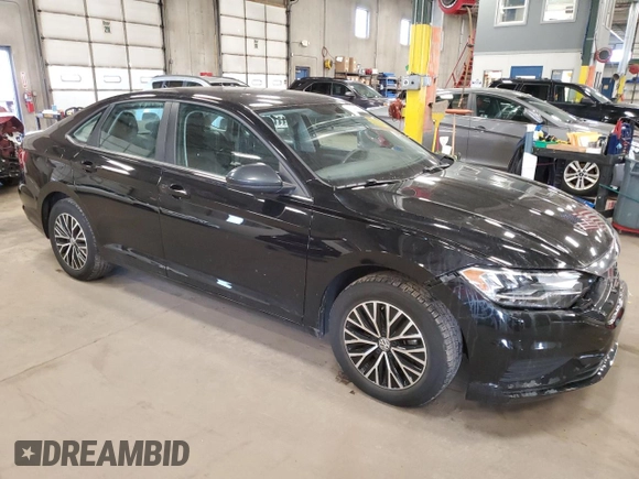 2021 Volkswagen Jetta S with VIN 3VWC57BU0MM086594, listed as a Copart auction lot 53443545 with 45,397 mi miles and Salvage title. Bid and sale history available at DreamBid. Image 4.