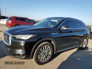 2024 Infiniti QX50 Luxe with VIN 3PCAJ5BA1RF101521, listed as a Copart auction lot 85793314 with 8,828 mi miles and Salvage Title. Bid and sale history available at DreamBid. Image 1.