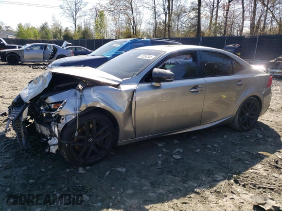 2019 Lexus IS 300 with VIN JTHC81D21K5037764, listed as a Copart auction lot 52334345 with 98,206 mi miles and Salvage title. Bid and sale history available at DreamBid. Image 1.