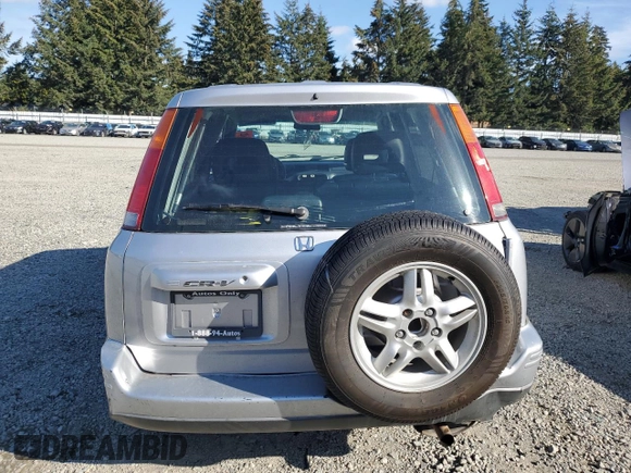2001 Honda CR-V SE with VIN JHLRD18781C055561, listed as a Copart auction lot 75690554 with 180,295 mi miles and Salvage Title. Bid and sale history available at carsss.com. Image 6.