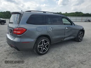 2018 Mercedes-Benz GLS 550 with VIN 4JGDF7DEXJB134109, listed as a Copart auction lot 56599125 with 62,280 mi miles and Salvage title. Bid and sale history available at DreamBid. Image 3.