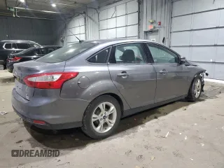 2014 Ford Focus SE with VIN 1FADP3F27EL164395, listed as a Copart auction lot 89045505 with 58,955 mi miles and Salvage Title. Bid and sale history available at carsss.com. Image 3.
