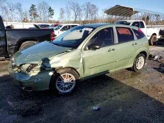 2007 Ford Focus S with VIN 1FAFP37N17W197430, listed as a Copart auction lot 86627924 with 202,968 mi miles and Salvage Title. Bid and sale history available at carsss.com. Image 1.
