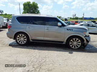 2013 Infiniti QX56 with VIN JN8AZ2NEXD9060450, listed as a IAAI auction lot 42388986 with 124,129 mi miles and . Bid and sale history available at DreamBid. Image 13.