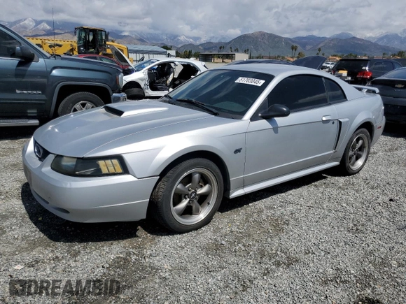 2003 Ford Mustang GT Deluxe with VIN 1FAFP42X93F311182, listed as a Copart auction lot 51703045 with 239,232 mi miles and Clean Title. Bid and sale history available at carsss.com. Image 1.