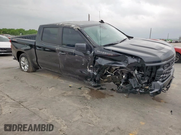 2024 Chevrolet Silverado 1500 Custom with VIN 1GCPDBEK1RZ116972, listed as a Copart auction lot 54860945 with 2,841 mi miles and Salvage Title. Bid and sale history available at DreamBid. Image 4.