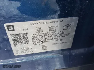 2019 Cadillac XT4 FWD Sport with VIN 1GYFZER4XKF148315, listed as a Copart auction lot 48422255 with 24,237 mi miles and Salvage Title. Bid and sale history available at carsss.com. Image 13.