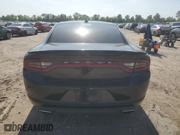 2015 Dodge Charger SXT with VIN 2C3CDXHGXFH896327, listed as a Copart auction lot 55931805 with 204,345 mi miles and Salvage Title. Bid and sale history available at DreamBid. Image 6.