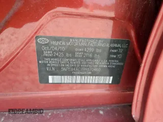 2011 Hyundai Sonata GLS z VIN 5NPEB4AC7BH170460, wystawiony jako Copart lot #60422825 z przebiegiem 122 213 mil mil oraz Czysty tytuł • Clean title. Historia ofert i sprzedaży dostępna na DreamBid. Obrazek 12.