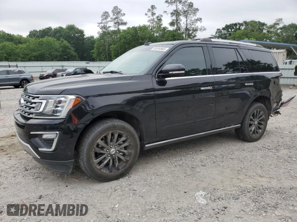 2019 Ford Expedition Limited with VIN 1FMJU1KT8KEA08208, listed as a Copart auction lot 55594965 with 117,946 mi miles and Salvage title. Bid and sale history available at DreamBid. Image 1.