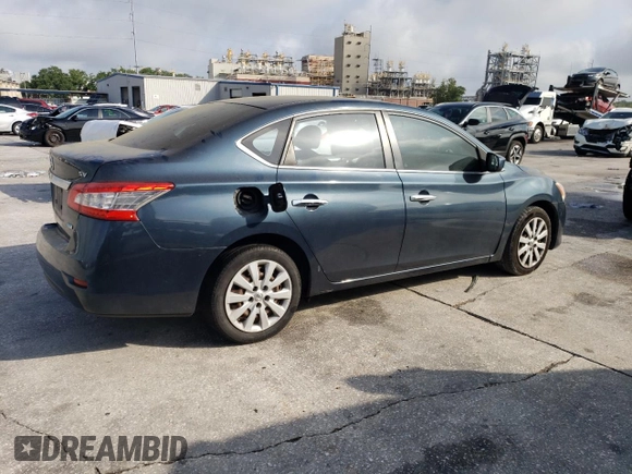 2014 Nissan Sentra S with VIN 3N1AB7AP1EL673735, listed as a Copart auction lot 53940515 with 235,623 mi miles and Salvage Title. Bid and sale history available at DreamBid. Image 3.