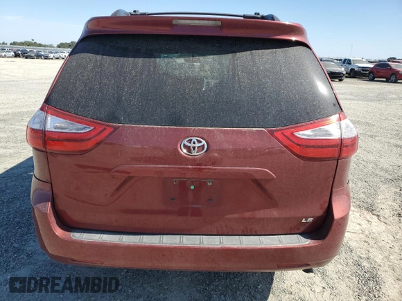2017 Toyota Sienna LE Auto Access Seat с VIN 5TDKZ3DC9HS879429, выставлен на аукционе Copart как лот 58026905 с пробегом 121 659 миль миль и Списание • Salvage title. История ставок и продаж доступна на DreamBid. Изображение 6.