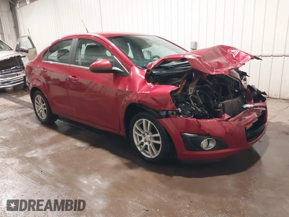 2012 Chevrolet Sonic LT with VIN 1G1JC5SH7C4150737, listed as a IAAI auction lot 41743667 with 182,261 mi miles and . Bid and sale history available at DreamBid. Image 1.