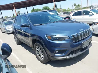 2020 Jeep Cherokee Latitude Plus with VIN 1C4PJMLB2LD616974, listed as a IAAI auction lot 42164598 with 52,361 mi miles and . Bid and sale history available at DreamBid. Image 1.