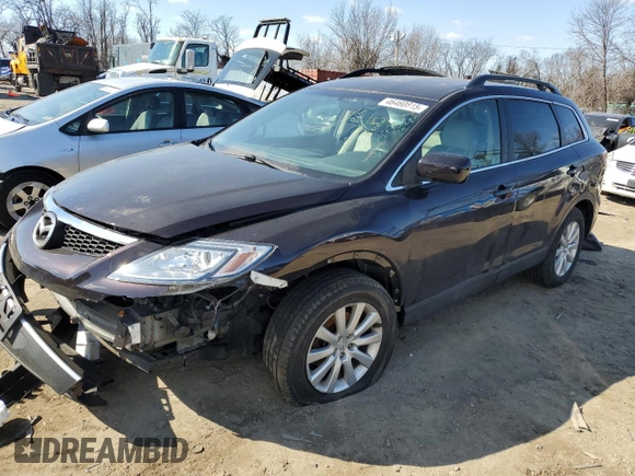 2008 Mazda CX-9 Grand Touring with VIN JM3TB38AX80144177, listed as a Copart auction lot 46460815 with 168,650 mi miles and Salvage Title. Bid and sale history available at carsss.com. Image 1.