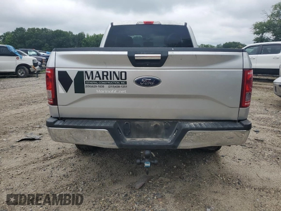 2017 Ford F-150 XL with VIN 1FTFX1EF0HFA55923, listed as a Copart auction lot 59979025 with 128,620 mi miles and Salvage title. Bid and sale history available at DreamBid. Image 6.