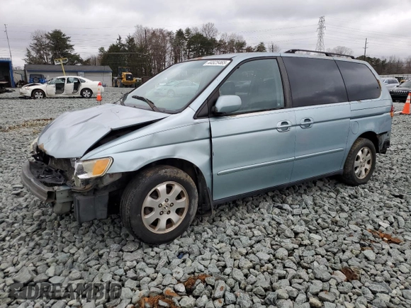 2003 Honda Odyssey EX-L with VIN 5FNRL18913B134321, listed as a Copart auction lot 44525465 with 254,666 mi miles and Salvage Title. Bid and sale history available at DreamBid. Image 1.