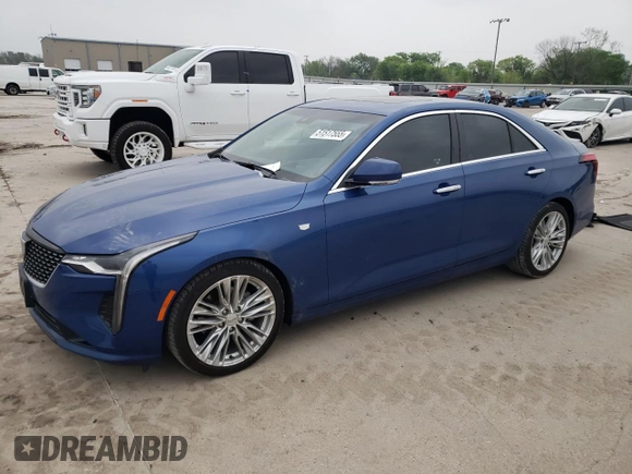 2022 Cadillac CT4 Premium Luxury z VIN 1G6DB5RK8N0131412, wystawiony jako Copart lot #51517555 z przebiegiem 42 705 mil mil oraz Szkoda całkowita • Salvage title. Historia ofert i sprzedaży dostępna na DreamBid. Obrazek 1.