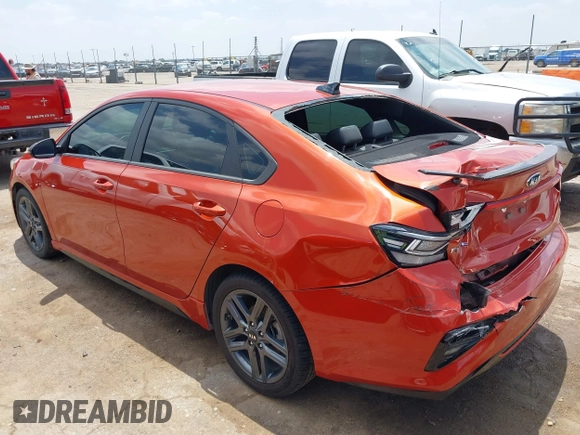 2021 Kia Forte GT-Line with VIN 3KPF34AD5ME367970, listed as a IAAI auction lot 42419374 with 40,154 mi miles and . Bid and sale history available at DreamBid. Image 3.
