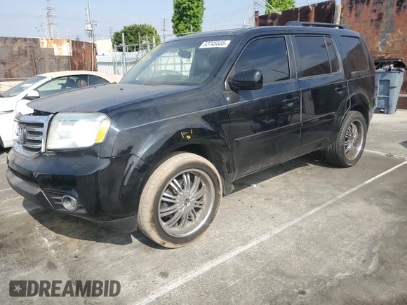 2013 Honda Pilot EX-L with VIN 5FNYF3H72DB031357, listed as a Copart auction lot 53745535 with 158,238 mi miles and Salvage title. Bid and sale history available at DreamBid. Image 1.