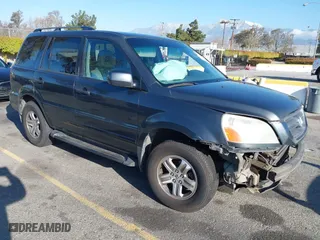 2003 Honda Pilot EX with VIN 2HKYF18633H599550, listed as a IAAI auction lot 41813549 with 242,103 mi miles. Bid and sale history available at carsss.com. Image 1.