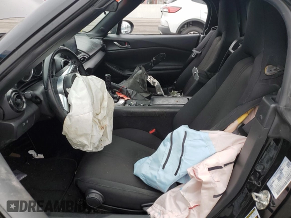 2021 Mazda MX-5 Miata Sport with VIN JM1NDAB70M0455950, listed as a Copart auction lot 54979915 with Not provided miles and Salvage title. Bid and sale history available at DreamBid. Image 7.