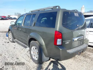 2005 Nissan Pathfinder SE with VIN 5N1AR18U45C740630, listed as a IAAI auction lot 41597662 with 267,781 mi miles. Bid and sale history available at carsss.com. Image 3.