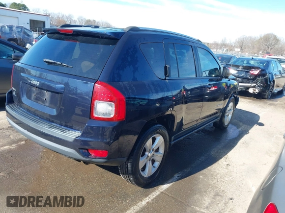 2011 Jeep Compass with VIN 1J4NF1FB6BD180447, listed as a IAAI auction lot 41575014 with 130,694 mi miles. Bid and sale history available at carsss.com. Image 4.