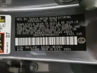 2021 Lexus ES with VIN 58ACZ1B11MU085433, listed as a Copart auction lot 46726175 with 40,103 mi miles and Salvage Title. Bid and sale history available at carsss.com. Image 13.