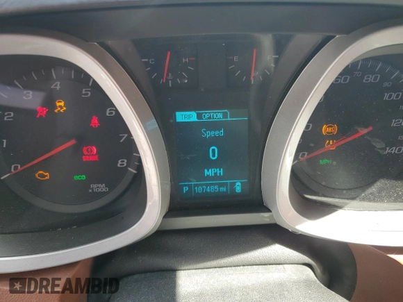 2016 Chevrolet Equinox LTZ with VIN 2GNALDEKXG6194526, listed as a Copart auction lot 56898175 with 107,485 mi miles and Salvage title. Bid and sale history available at DreamBid. Image 9.