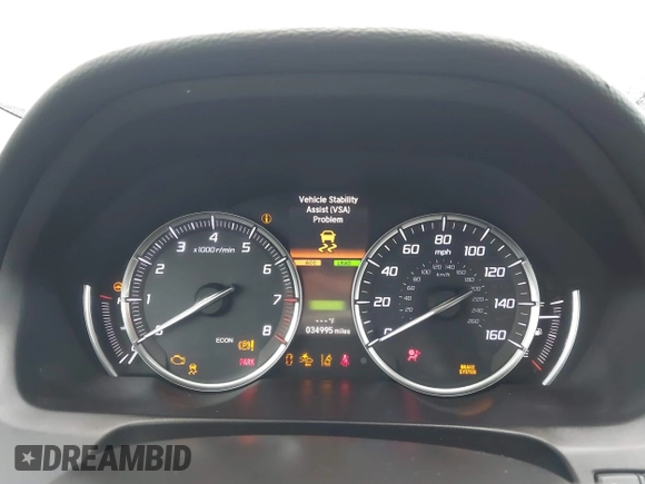 2020 Acura TLX w/Technology Pkg with VIN 19UUB2F42LA003192, listed as a IAAI auction lot 41482802 with 34,995 mi miles. Bid and sale history available at carsss.com. Image 7.