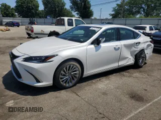 2024 Lexus ES 300h Ultra Luxury with VIN 58AFA1C10RU041451, listed as a Copart auction lot 62717155 with 14,339 mi miles and Salvage title. Bid and sale history available at DreamBid. Image 1.