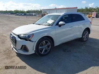 2019 Audi Q3 S line Premium with VIN WA1DECF32K1084030, listed as a IAAI auction lot 42528662 with 34,498 mi miles and . Bid and sale history available at DreamBid. Image 17.
