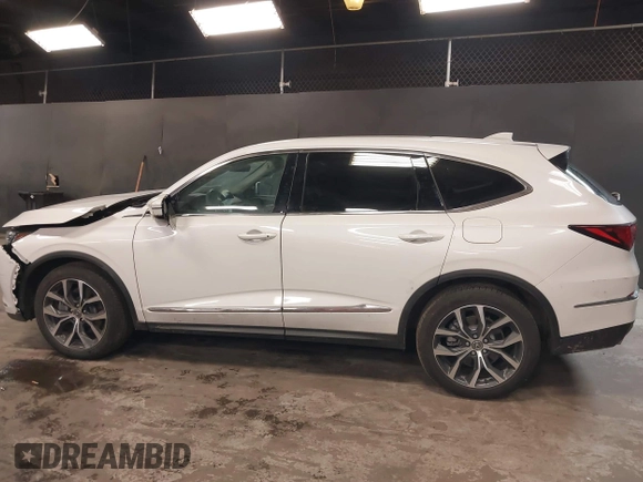 2023 Acura MDX w/Technology Package with VIN 5J8YE1H40PL041191, listed as a IAAI auction lot 41390022 with 6,074 mi miles. Bid and sale history available at carsss.com. Image 14.