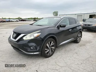 2015 Nissan Murano SL z VIN 5N1AZ2MH2FN214727, wystawiony jako Copart lot #54825125 z przebiegiem 186 361 mil mil oraz Czysty tytuł • Clean title. Historia ofert i sprzedaży dostępna na DreamBid. Obrazek 1.