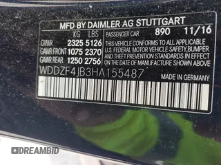 2017 Mercedes-Benz E 300 Luxury с VIN WDDZF4JB3HA155487, выставлен на аукционе IAAI как лот 42509860 с пробегом 103 974 миль миль и . История ставок и продаж доступна на DreamBid. Изображение 9.