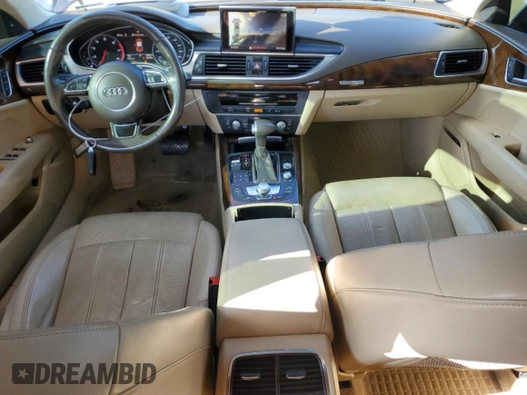 2015 Audi A7 3.0 Prestige with VIN WAU2GAFC4FN010213, listed as a Copart auction lot 50206875 with 183,105 mi miles and Salvage Title. Bid and sale history available at carsss.com. Image 8.