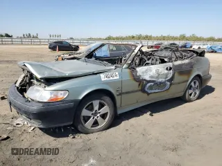 2002 Saab 9-3 SE with VIN YS3DF78K627010582, listed as a Copart auction lot 74024074 with 0 mi miles and Salvage Title. Bid and sale history available at carsss.com. Image 1.