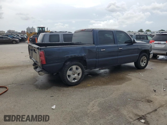 2007 Chevrolet Silverado 1500 LS with VIN 2GCEC13V771153418, listed as a Copart auction lot 53798195 with 196,078 mi miles and Salvage Title. Bid and sale history available at DreamBid. Image 3.